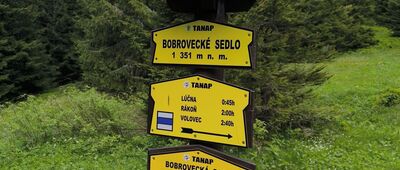 Bobrowiecka Przełęcz ↔ Odejście na Bobrowiecką Przełęcz