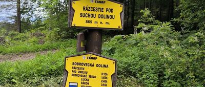 Rázcestie pod Suchou dolinou