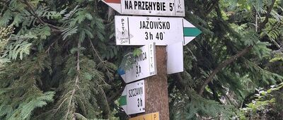 Skrzyżowanie na Przehybie