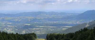 Radhošť, hřeben ↔ Radegast, pomnik
