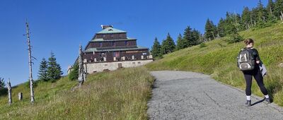 Schronisko PTTK Odrodzenie, skrzyżowanie