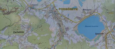 Podgórzyn Dolny ↔ Podgórzyn Dolny, odejście szlaku żółtego