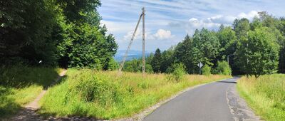 Odejście na widok Tkoczów ↔ Pod Przesiecką Górą