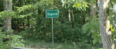 Zagórze ↔ Zagórze, rozejście szlaków