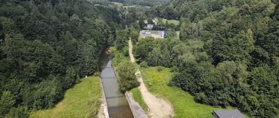Jezioro Bystrzyckie, zapora ↔ Jezioro Bystrzyckie, zapora