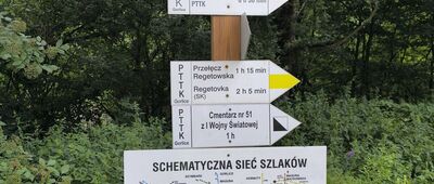 Regietów, szlak czerwony