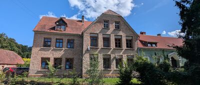 Mysłów, mostek na Mokrzynie ↔ Mysłów, kościół