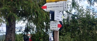 Potrójna [Oznaczenia szlaków na Potrójnej]