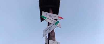 Hala Miziowa, skrzyżowanie szlaków