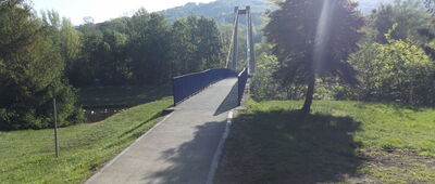 Ustroń, kładka na Wiśle