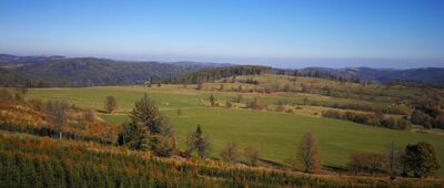 Na Skalce, rozhledna [Widok z Wieży widokowej "Na Skalce", Holčovice]