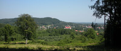 Chrzanów ↔ Bukowica [widok na zameczek nad Wygiełzowiem]