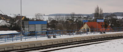Olešnice, železniční stanice [Przystanek kolejowy Olešnice - 1 lutego 2019 r.]