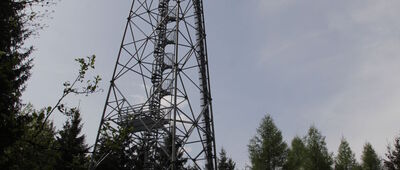 Rozhledna Sendraž [Wieża widokowa na Sendrazskym kopcu - 23 kwietnia 2018 r.]