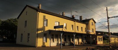 Lichkov, železniční stanice [Stacja kolejowa w Lichkovie - 2 czerwca 2018 r.]