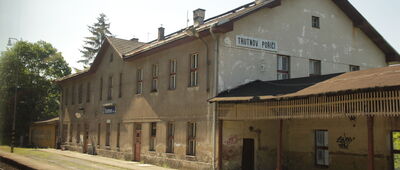 Trutnov-Poříčí, železniční stanice [Stacja kolejowa Trutnov-Poříčí. ]