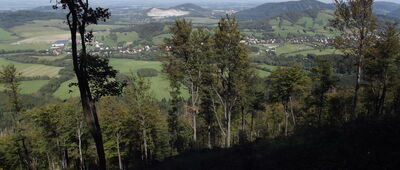 Kříž na Hodorfu ↔ Kamenárka, rozc. [Okolice Štramberka z Krátkiej]