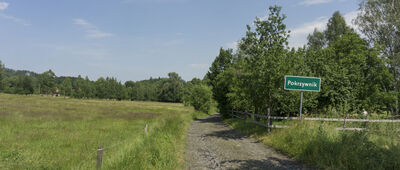 Pokrzywnik, skrzyżowanie ↔ Pokrzywnik, rozejście szlaków