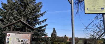 Kozłów [Węzeł szlaków rowerowych w Kozłowie]