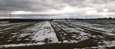 Byczyna, kościół ↔ Jeziorki, ul. Korczaka [Przed ul. Łanową znowu panoramy beskidzkie]