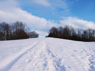 Krzyż pod szczytem góry Grunwald