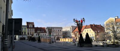 Rybnik, Urząd Miasta ↔ Rybnik, informacja turystyczna [Rynek w Rybniku w odsłonie Wielkanocnej]