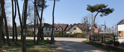 Odejście ścieżki historycznej ↔ Trzęsacz, ul. Kamieńska