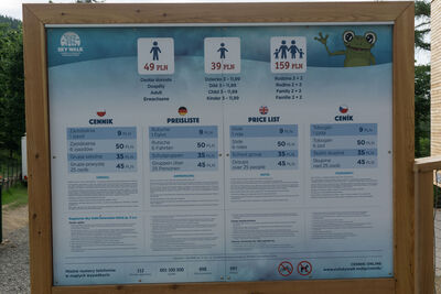 Wieża widokowa Skywalk - cennik