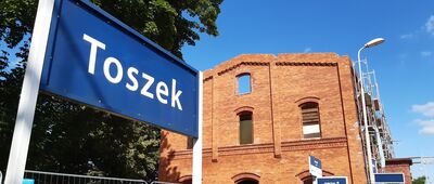 Ciochowice ↔ Toszek [Toszecki dworzec w generalnym remoncie - stan na lipiec 2021]