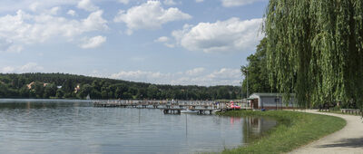 Rozejście szlaków ↔ Ośno Lubuskie, szkoła [Jezioro Reczynek]