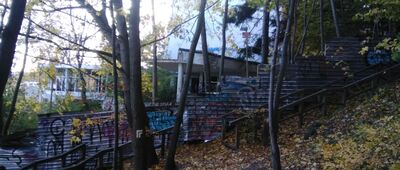 Gdynia Orłowo, nieczynne sanatorium "Zdrowie" [Opuszczone sanatorium]